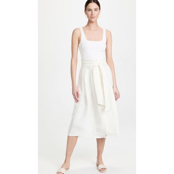 New. Vince Belted Button-Front Skirt. 1X. Retails $410 - Picture 11 of 15